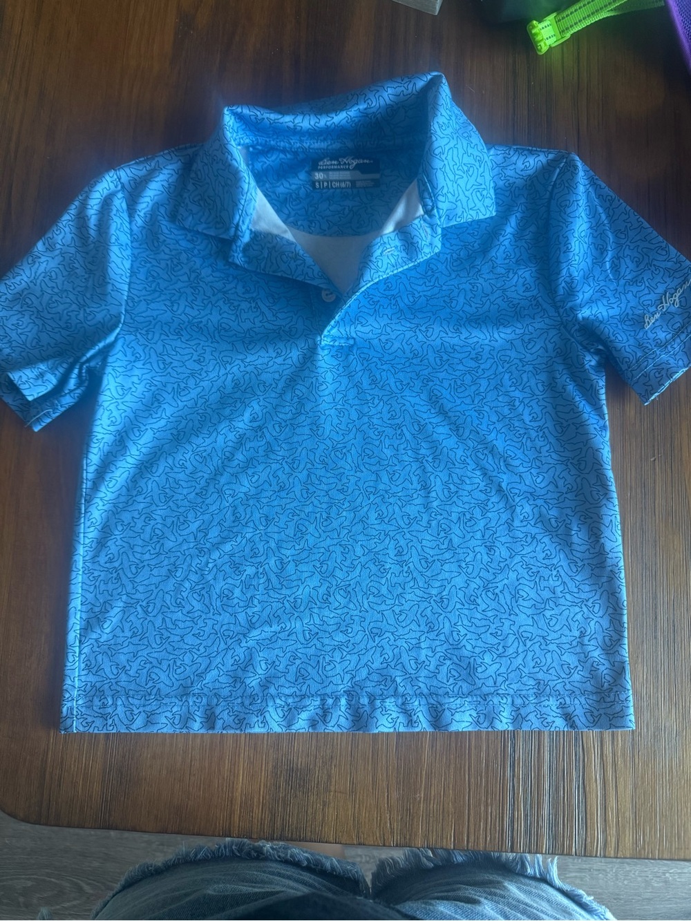 Hogan Boys' Bright Blue Patterned Polo